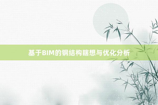 基于BIM的钢结构瞎想与优化分析
